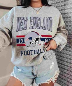 T Sweatshirt Women 0 TS0113 New England Football Vintage Crewneck Sweatshirt New England Patriots