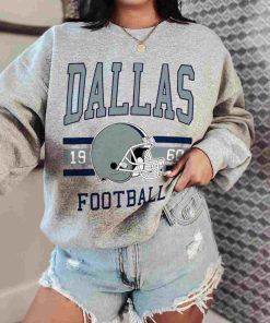 T Sweatshirt Women 0 TS0118 Dallas Football Vintage Crewneck Sweatshirt Dallas Cowboys