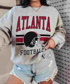 T Sweatshirt Women 0 TS0119 Atlanta Football Vintage Crewneck Sweatshirt Atlanta Flacons