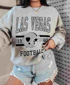 T Sweatshirt Women 0 TS0121 Las Vegas Football Vintage Crewneck Sweatshirt Las Vegas Raiders