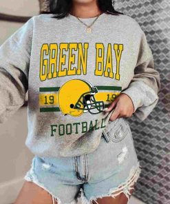 T Sweatshirt Women 0 TS0128 Green Bay Football Vintage Crewneck Sweatshirt Green Bay Packers