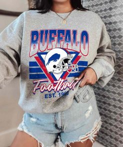 T Sweatshirt Women 0 TS0210 Buffalo Helmets NFL Sunday Retro Buffalo Bills T Shirt