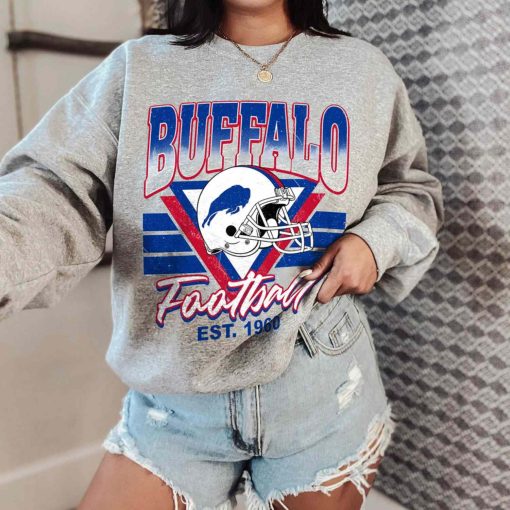 T Sweatshirt Women 0 TS0210 Buffalo Helmets NFL Sunday Retro Buffalo Bills T Shirt