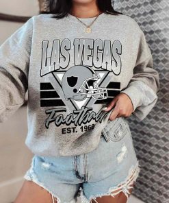 T Sweatshirt Women 0 TS0220 Las Vegas Helmets NFL Sunday Retro Las Vegas Raiders T Shirt