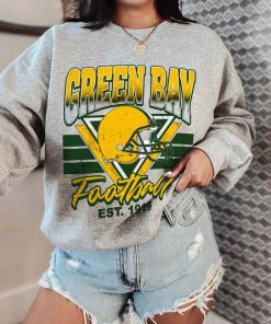 T Sweatshirt Women 0 TS0221 Green BayHelmets NFL Sunday Retro Green Bay Packers T Shirt