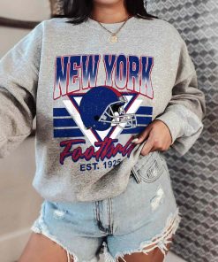 T Sweatshirt Women 0 TS0222 Giants Helmets NFL Sunday Retro New York Giants T Shirt