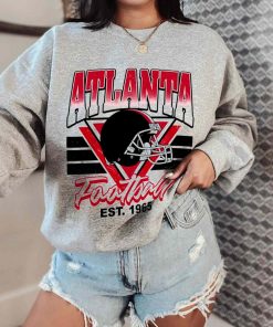 T Sweatshirt Women 0 TS0223 Atlanta Helmets NFL Sunday Retro Atlanta Flacons T Shirt