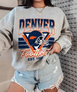 T Sweatshirt Women 0 TS0225 Denver Helmets NFL Sunday Retro Denver Broncos T Shirt