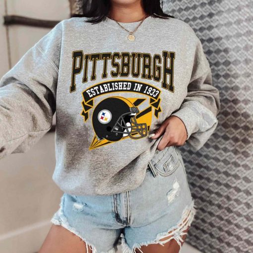 T Sweatshirt Women 0 TS0302 Pittsburgh Established In 1993 Vintage Football Team Pittsburgh Steelers T Shirt