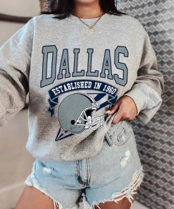 T Sweatshirt Women 0 TS0304 Dallas Established In 1960 Vintage Football Team Dallas Cowboys T Shirt