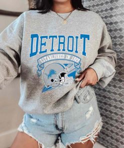 T Sweatshirt Women 0 TS0310 Detroit Established In 1929 Vintage Football Team Detroit Lions T Shirt