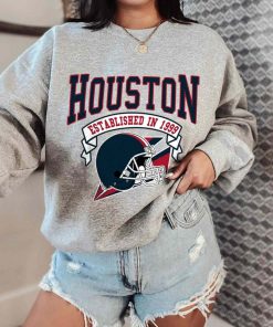 T Sweatshirt Women 0 TS0312 Houston Established In 1999 Vintage Football Team Houston Texans T Shirt