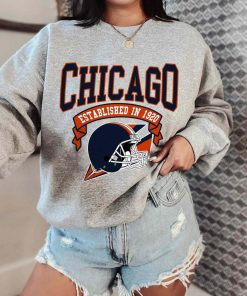 T Sweatshirt Women 0 TS0317 Chicago Established In 1920 Vintage Football Team Chicago Bears T Shirt