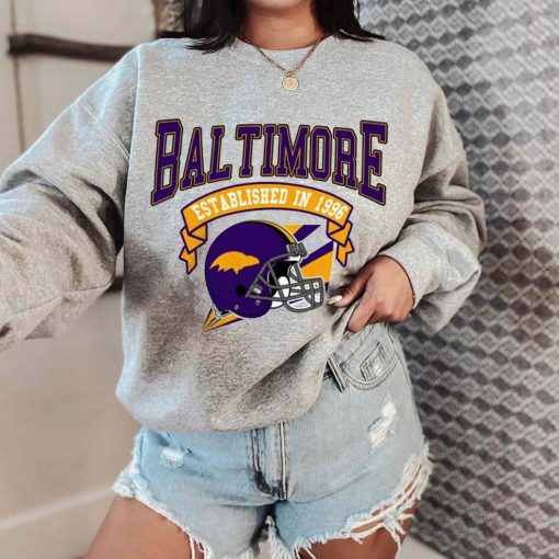 T Sweatshirt Women 0 TS0318 Baltimore Established In 1996 Vintage Football Team Baltimore Ravens T Shirt