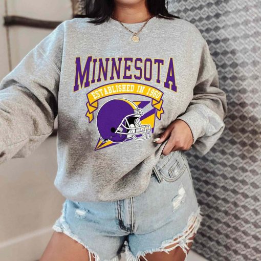 Vintage Football Team Minnesota Vikings Established In 1960 T-Shirt - Cruel  Ball