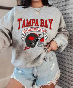 T Sweatshirt Women 0 TS0328 Tampa Bay Established In 1976 Vintage Football Team Tampa Bay Buccaneers T Shirt