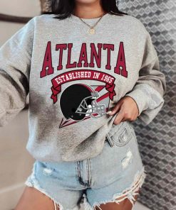 T Sweatshirt Women 0 TS0330 Atlanta Established In 1965 Vintage Football Team Atlanta Flacons T Shirt