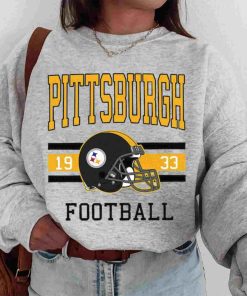 T Sweatshirt Women 0s TS0101 Pittsburgh Football Vintage Crewneck Sweatshirt Pittsburgh Steelers