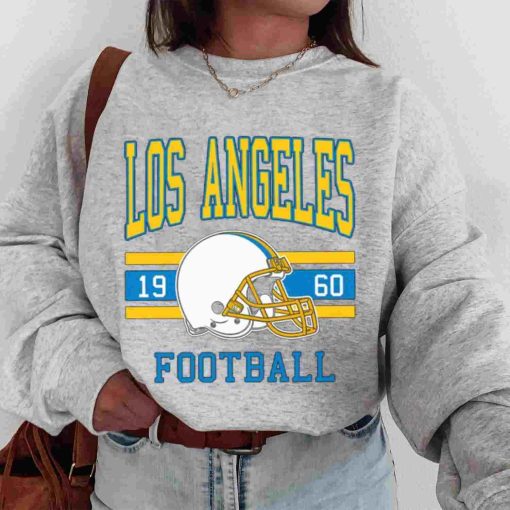 T Sweatshirt Women 0s TS0105 Los Angeles Football Vintage Crewneck Sweatshirt Los Angeles Chargers