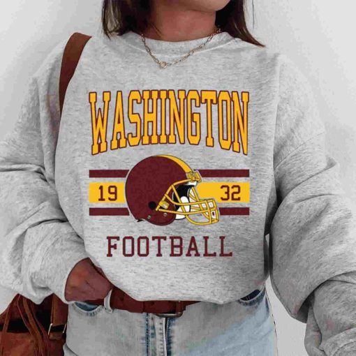 T Sweatshirt Women 0s TS0108 Washington Football Vintage Crewneck Sweatshirt Washington Commander