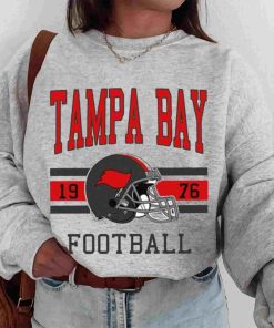 T Sweatshirt Women 0s TS0110 Tampa Bay Football Vintage Crewneck Sweatshirt Tampa Bay Buccaneers