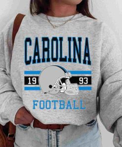 T Sweatshirt Women 0s TS0116 Carolina Football Vintage Crewneck Sweatshirt Carolina Panthers 1