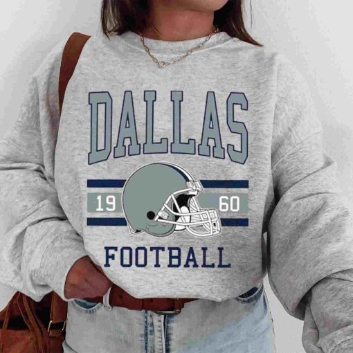 T Sweatshirt Women 0s TS0118 Dallas Football Vintage Crewneck Sweatshirt Dallas Cowboys