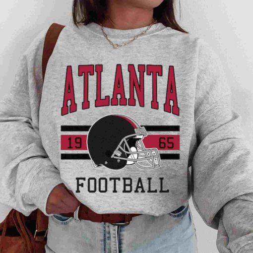 T Sweatshirt Women 0s TS0119 Atlanta Football Vintage Crewneck Sweatshirt Atlanta Flacons