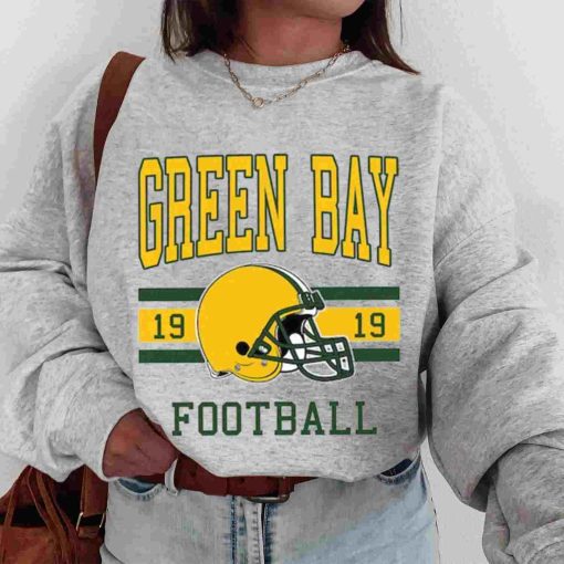T Sweatshirt Women 0s TS0128 Green Bay Football Vintage Crewneck Sweatshirt Green Bay Packers