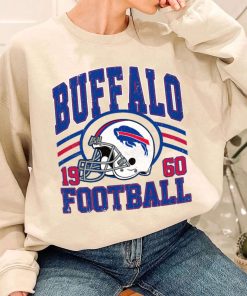 T Sweatshirt Women 1 DSHLM04 Vintage Sunday Helmet Football Buffalo Bills T Shirt