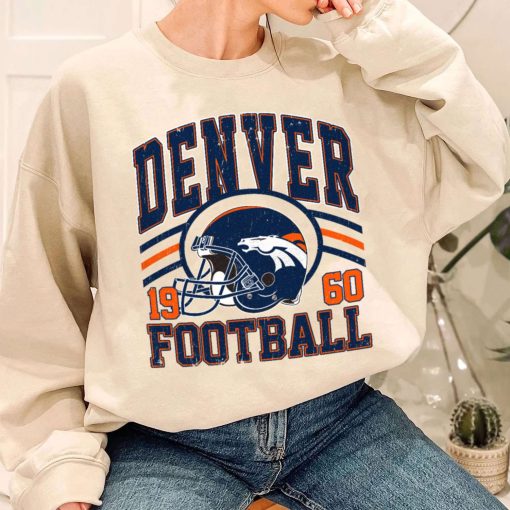 T Sweatshirt Women 1 DSHLM10 Vintage Sunday Helmet Football Denver Broncos T Shirt