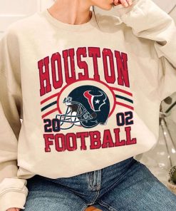 T Sweatshirt Women 1 DSHLM13 Vintage Sunday Helmet Football Houston Texans T Shirt