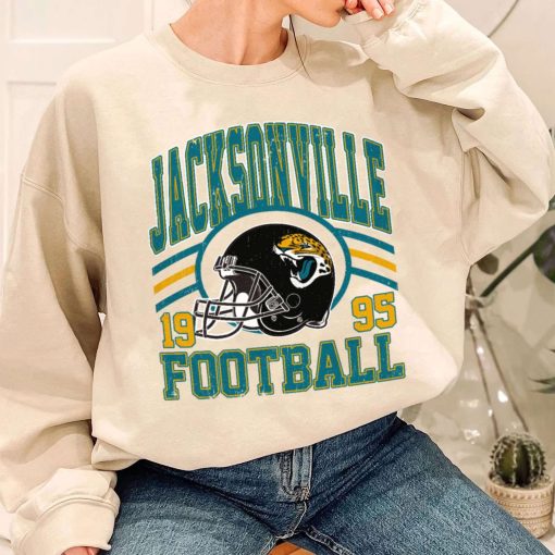 T Sweatshirt Women 1 DSHLM15 Vintage Sunday Helmet Football Jacksonville Jaguars T Shirt