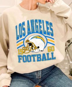 T Sweatshirt Women 1 DSHLM18 Vintage Sunday Helmet Football Los Angeles Chargers T Shirt