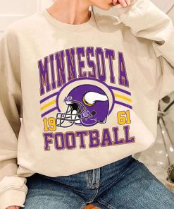 T Sweatshirt Women 1 DSHLM21 Vintage Sunday Helmet Football Minnesota Vikings T Shirt