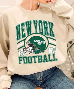 T Sweatshirt Women 1 DSHLM25 Vintage Sunday Helmet Football New York Jets T Shirt