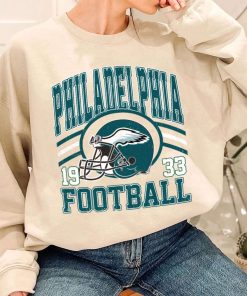 T Sweatshirt Women 1 DSHLM26 Vintage Sunday Helmet Football Philadelphia Eagles T Shirt 1