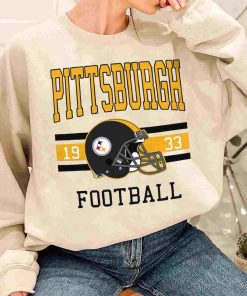T Sweatshirt Women 1 TS0101 Pittsburgh Football Vintage Crewneck Sweatshirt Pittsburgh Steelers