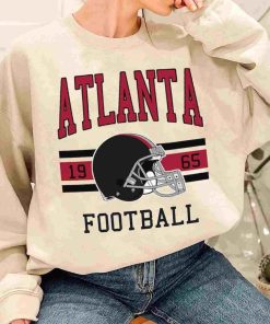 T Sweatshirt Women 1 TS0119 Atlanta Football Vintage Crewneck Sweatshirt Atlanta Flacons