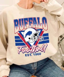 T Sweatshirt Women 1 TS0210 Buffalo Helmets NFL Sunday Retro Buffalo Bills T Shirt