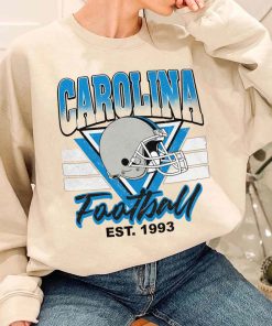 T Sweatshirt Women 1 TS0211 Carolina Helmets NFL Sunday Retro Carolina Panthers T Shirt