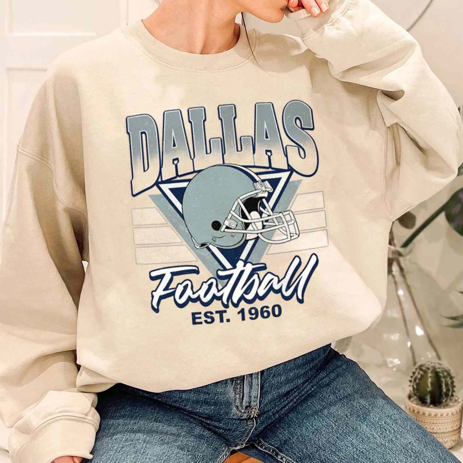 Sunday Retro Dallas Cowboys Helmets NFL T-Shirt