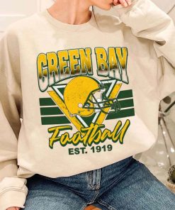 T Sweatshirt Women 1 TS0221 Green BayHelmets NFL Sunday Retro Green Bay Packers T Shirt