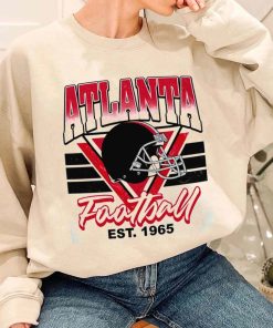 T Sweatshirt Women 1 TS0223 Atlanta Helmets NFL Sunday Retro Atlanta Flacons T Shirt