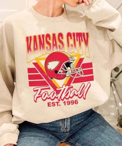 T Sweatshirt Women 1 TS0227 Kansas City Helmets NFL Sunday Retro Kansas City Chiefs T Shirt