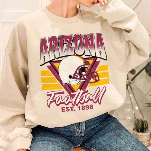 T Sweatshirt Women 1 TS0232 Arizona Helmets NFL Sunday Retro Arizona Cardinals T Shirt