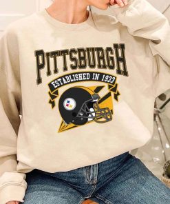 T Sweatshirt Women 1 TS0302 Pittsburgh Established In 1993 Vintage Football Team Pittsburgh Steelers T Shirt