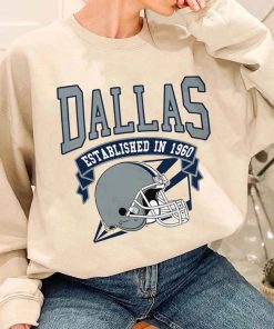 T Sweatshirt Women 1 TS0304 Dallas Established In 1960 Vintage Football Team Dallas Cowboys T Shirt