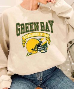 T Sweatshirt Women 1 TS0322 Green Bay Established In 1919 Vintage Football Team Green Bay Packers T Shirt