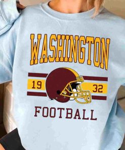 T Sweatshirt Women 3 TS0108 Washington Football Vintage Crewneck Sweatshirt Washington Commander
